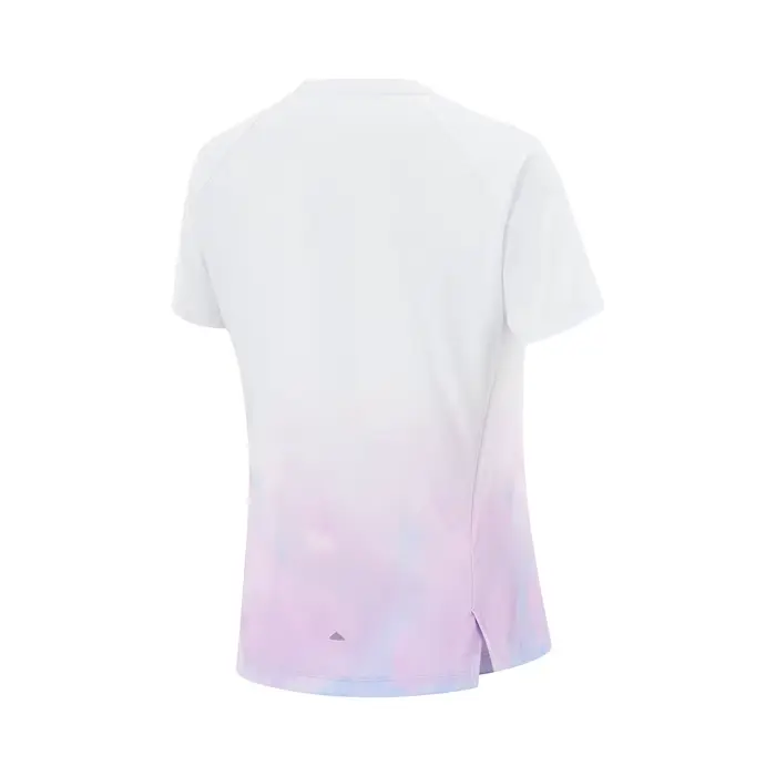 Li-Ning T-shirt de sport pour femme, coupe régulière, 100% polyester, respirant, réfléchissant, à ma