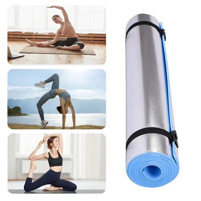 Tapis de Yoga antidérapant de 6/8/10MM d'épaisseur, tapis de sport, de Fitness, en mousse confortabl