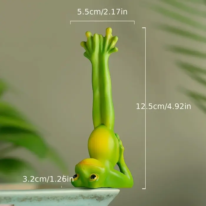 Ornements de grenouille de yoga pour la maison