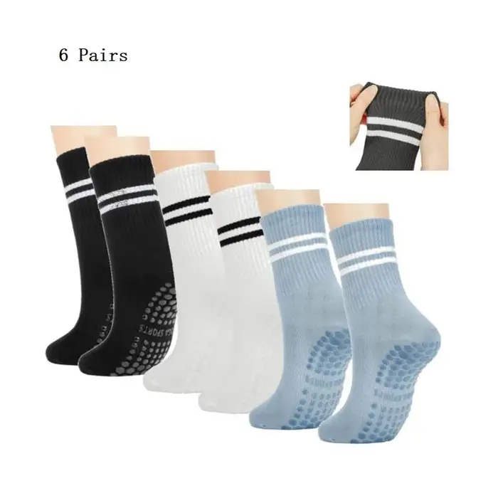 Chaussettes Pilates avec poignées pour femmes