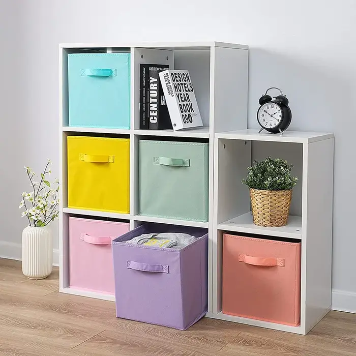Boîtes de rangement en tissu non tissé