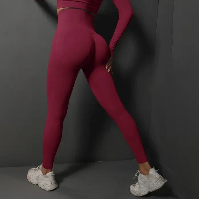 Leggings de gymnastique sans couture femmes pantalons de Yoga Sexy taille haute butin levage Legging