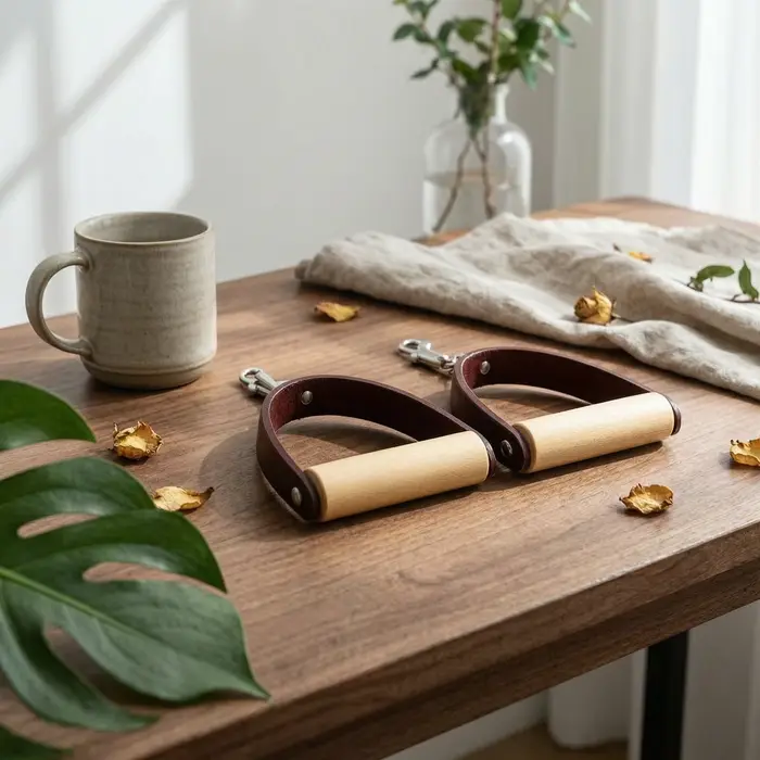 2 poignées de Reformer Pilates au design classique pour la salle de sport