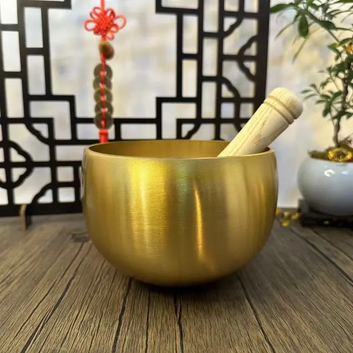 Bol chantant en laiton du népal, bol sonore de méditation et de Yoga, thérapie de guérison sonore, Instrument de Percussion, bols décoratifs faits à la main
