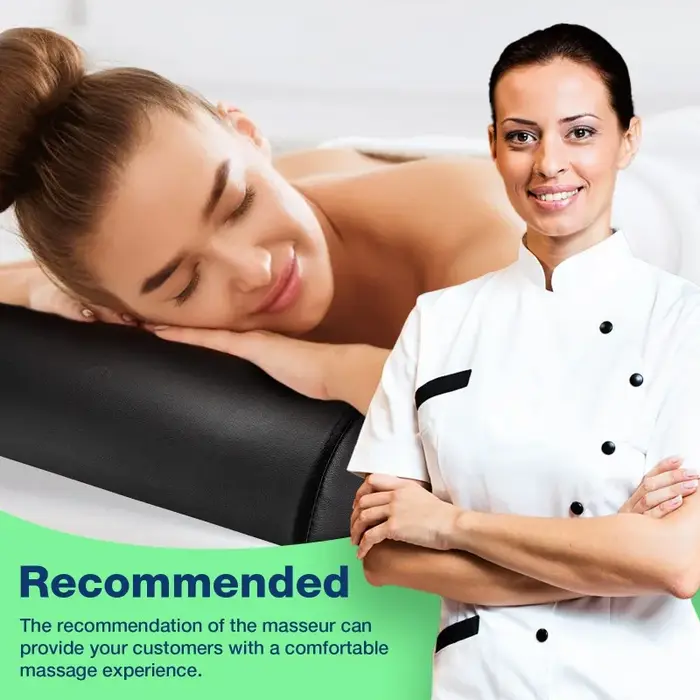 Coussin de soutien semi-circulaire pour table de massage avec poignées