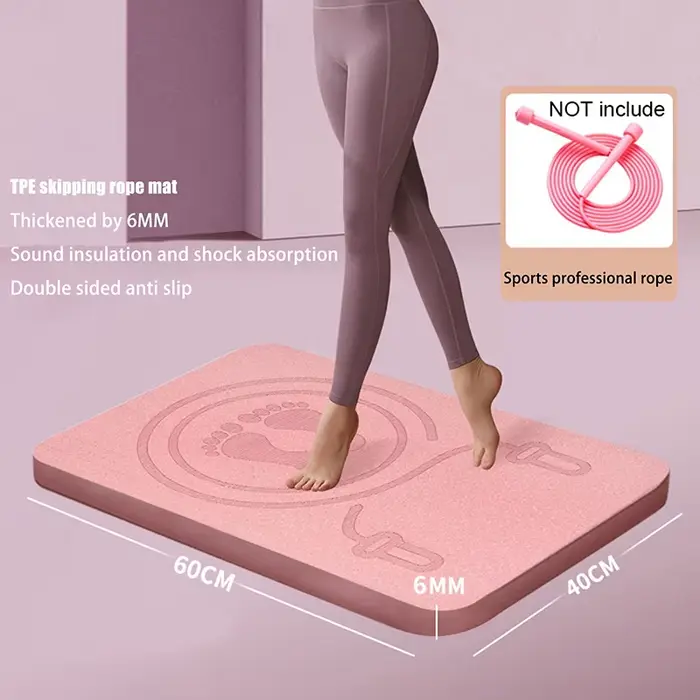 Nouveau tapis de saut à la corde 6MM anti-bruit