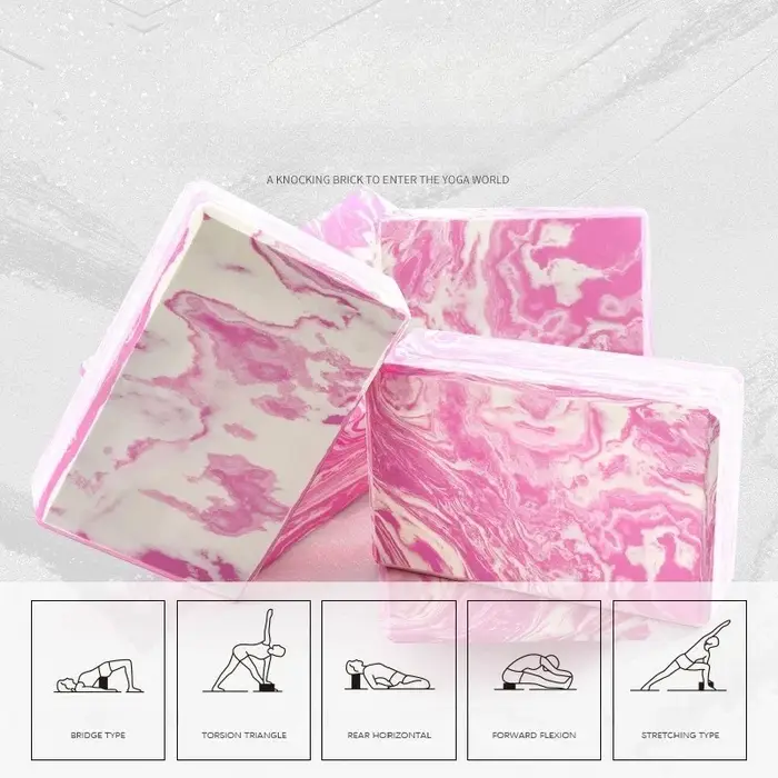 2 blocs de yoga en EVA haute densité