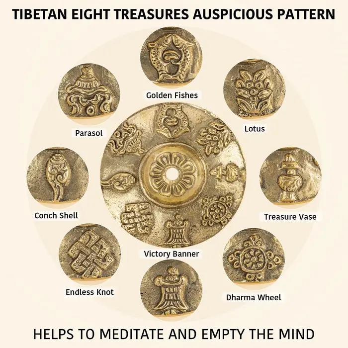 Cymbales tibétaines Tingsha 2 pièces
