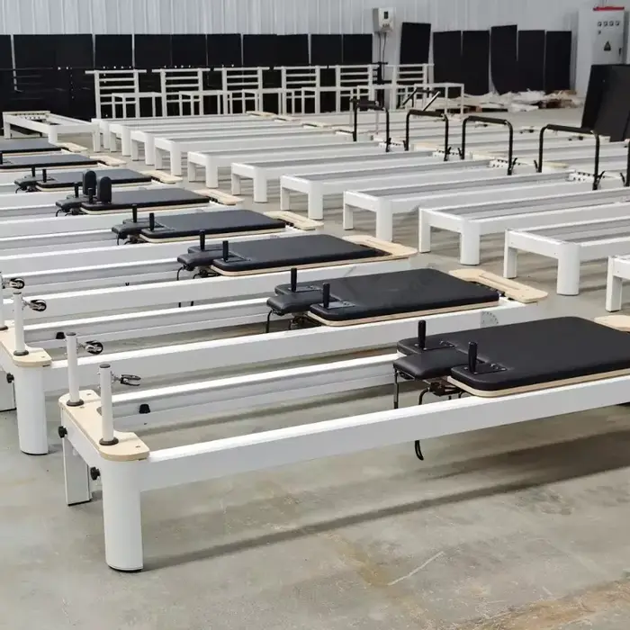 Fitness alliage d'aluminium Pilates réformateur Machine commerciale