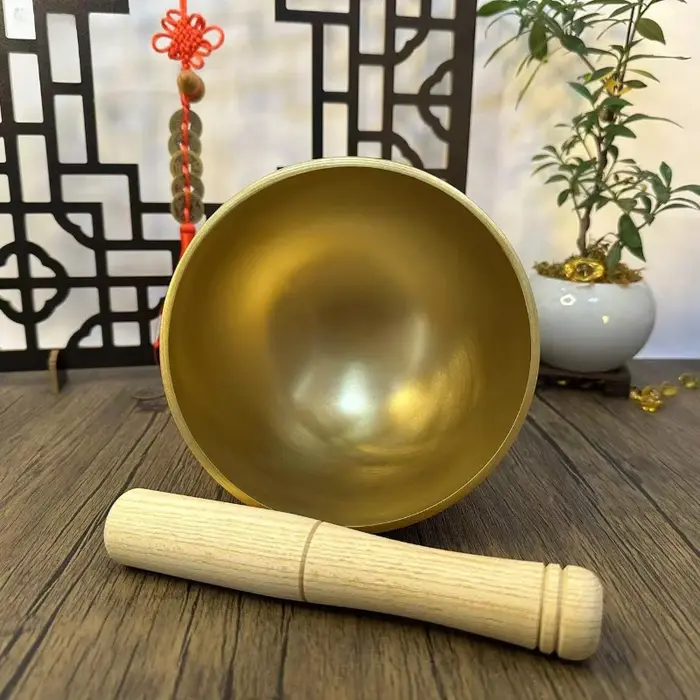 Bol chantant en laiton du népal, bol sonore de méditation et de Yoga, thérapie de guérison sonore, Instrument de Percussion, bols décoratifs faits à la main