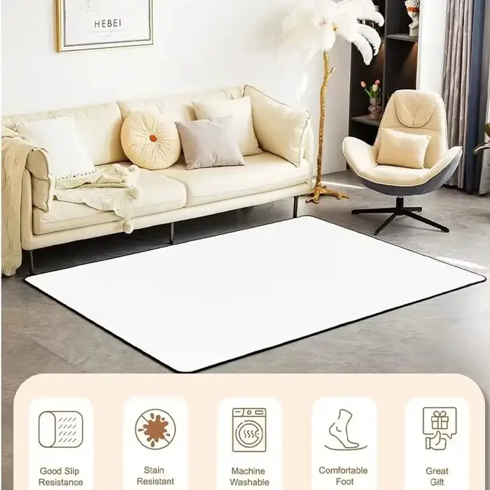 Tapis d'extérieur à imprimé floral bohème