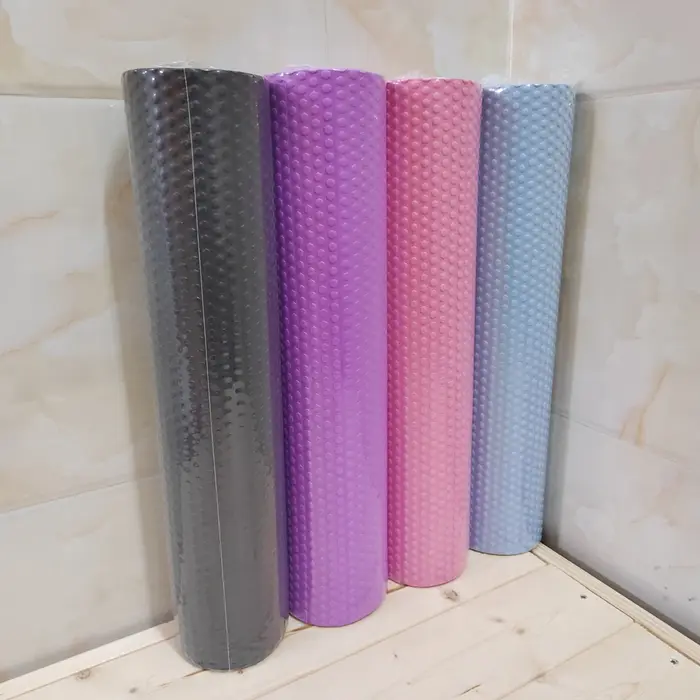 Rouleau de Yoga rond en mousse EVA, cylindre Hexagonal pour l'exercice Pilates, entraînements à domi