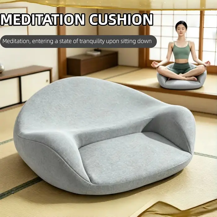 Coussin de méditation ergonomique, futon de méditation, coussin de méditation pour la maison, coussin de yoga pour position assise en croix, coussin de méditation pour balcon, coussin de chant ou de g
