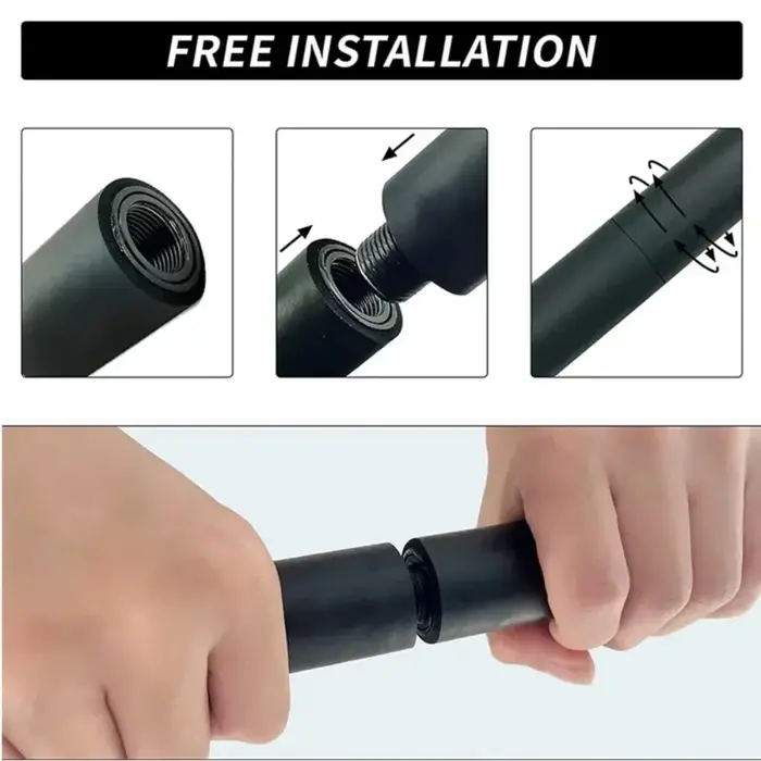 Ensemble de barres de résistance multifonctionnelles pour Pilates, outil de remise en forme pour le corps entier, idéal pour les squats et l'entraînement musculaire à domicile.