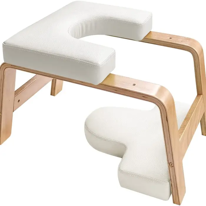 Chaise inversée, banc de tête de Yoga, bois de bouleau massif, chaise d'inversion de Yoga, soulage l
