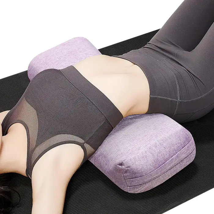 Coussin de yoga avec poignée de transport