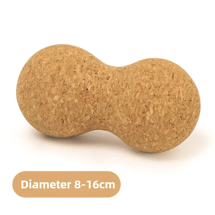 Boule de massage en liège et cacahuètes