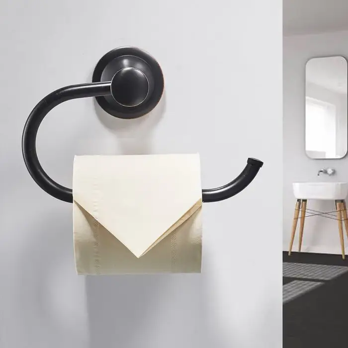Porte-papier hygiénique chromé