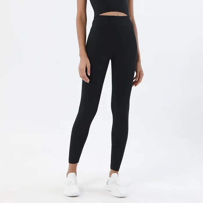 SOISOU-Collants de yoga en nylon pour femmes, pantalons de sport, leggings de gym, fitness, sans lig
