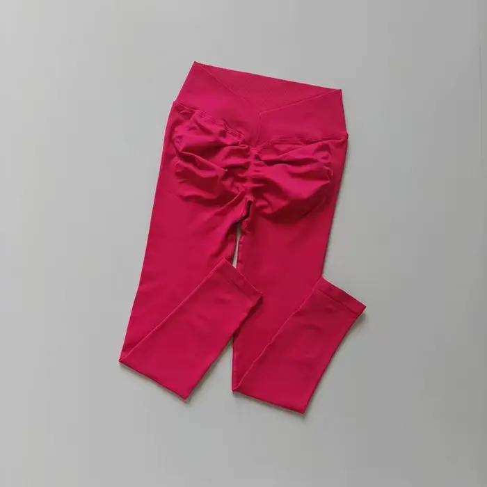 Pantalon de Yoga taille haute, Sexy, bout de pêche, sans couture, sport, Fitness, levage des fesses,