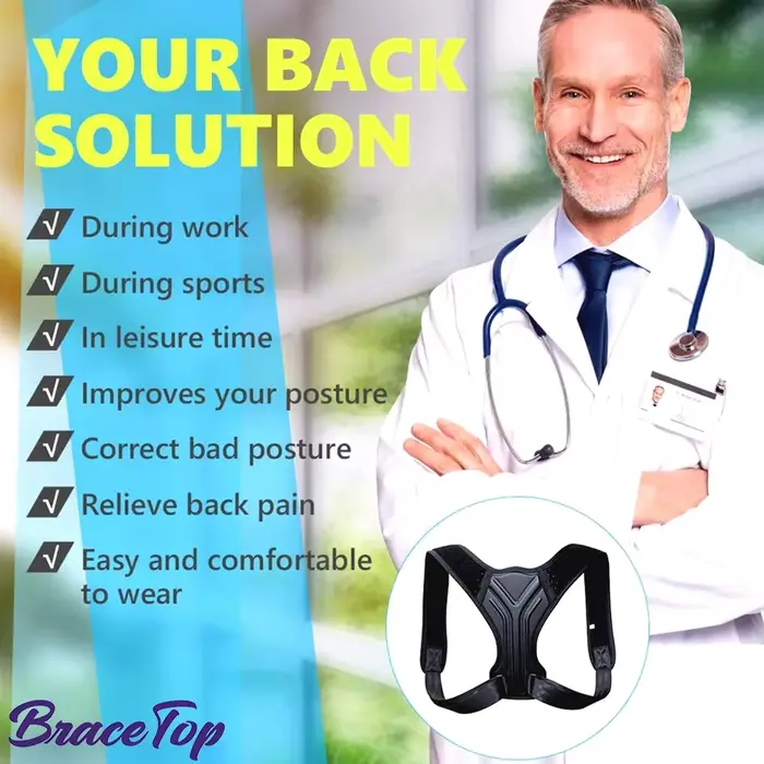 Ceinture correctrice de Posture réglable pour le dos et les épaules