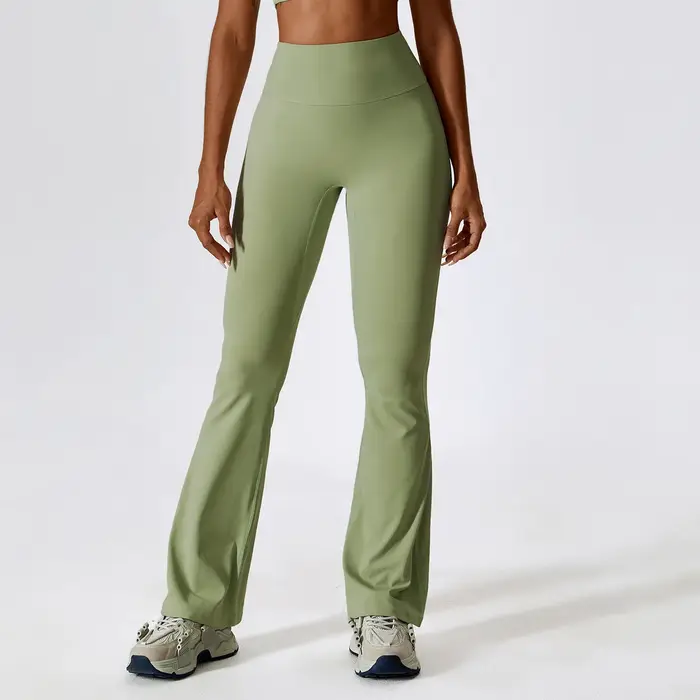 Leggings évasés taille haute pour femmes