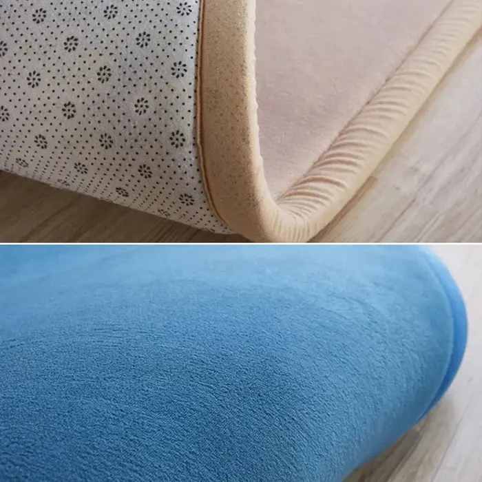 Tapis antidérapant rembourré en velours corail épais 3cm