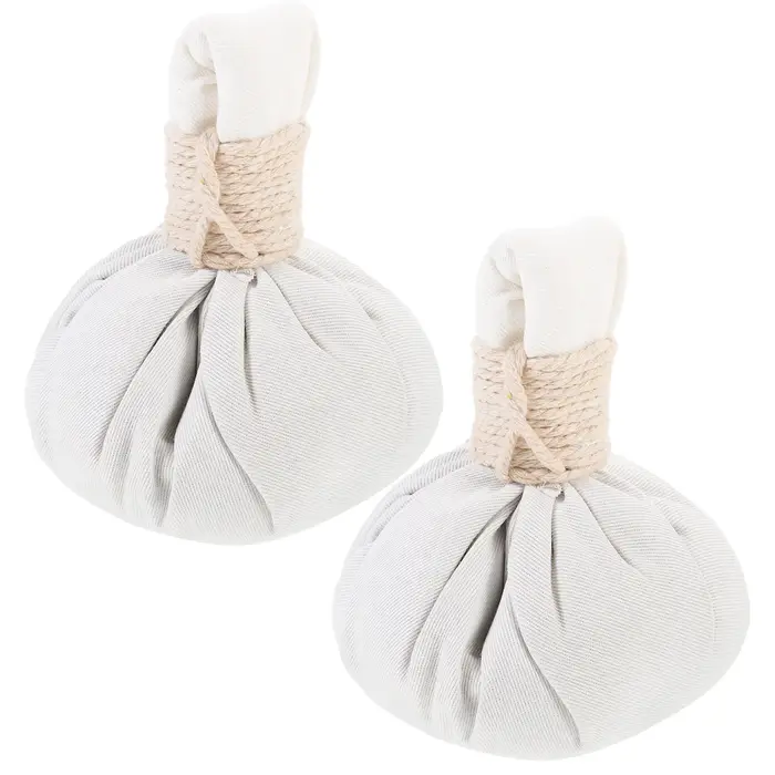 2 boules de massage aux herbes chinoises