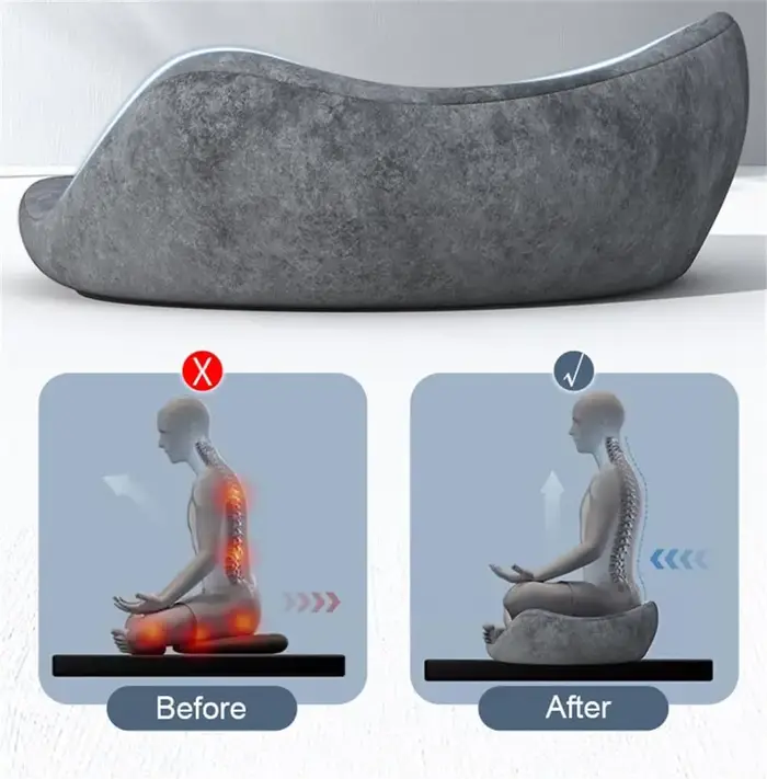 Coussin de méditation ergonomique, futon de méditation, coussin de méditation pour la maison, coussin de yoga pour position assise en croix, coussin de méditation pour balcon, coussin de chant ou de g