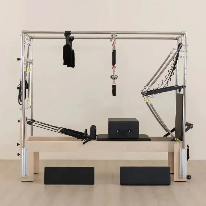 Reformer de Pilates Commercial surélevé personnalisé 3-en-1 pour Studio de Yoga et Pilates