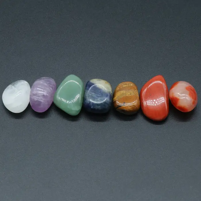 Ensemble de Chakras en pierre de cristal