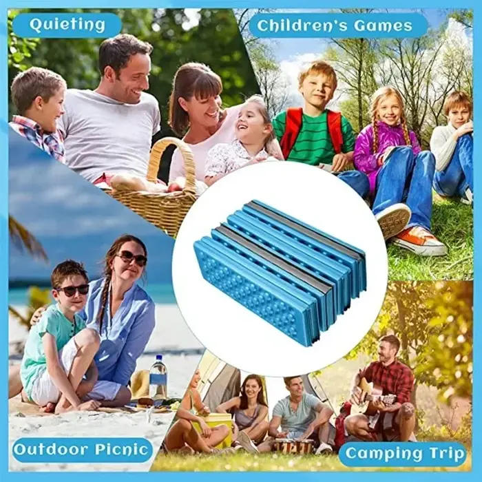 Tapis de massage nid d'abeille pliable en 4 parties en XPE