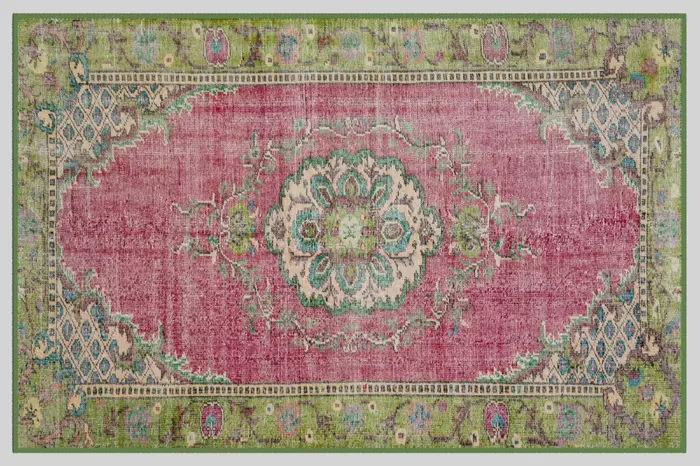 Tapis turc enrichi avec des motifs anatoliens
