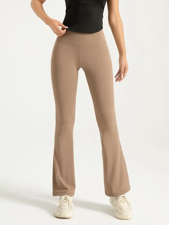 Pantalon de yoga Bootcut taille haute pour femme – Leggings évasés pour l'entraînement et les vêteme