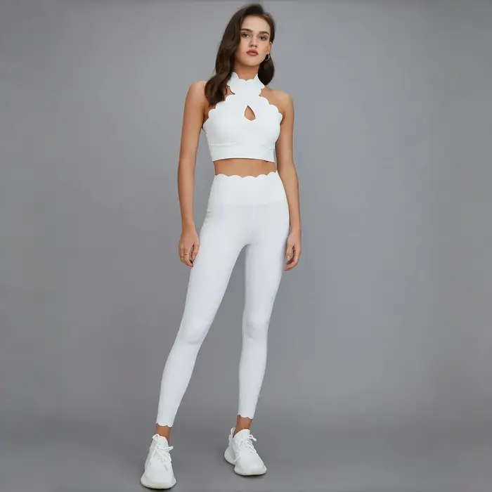 Ensemble de yoga taille haute pour femme, ensemble sport femme, soutien-gorge de sport sportif, beau