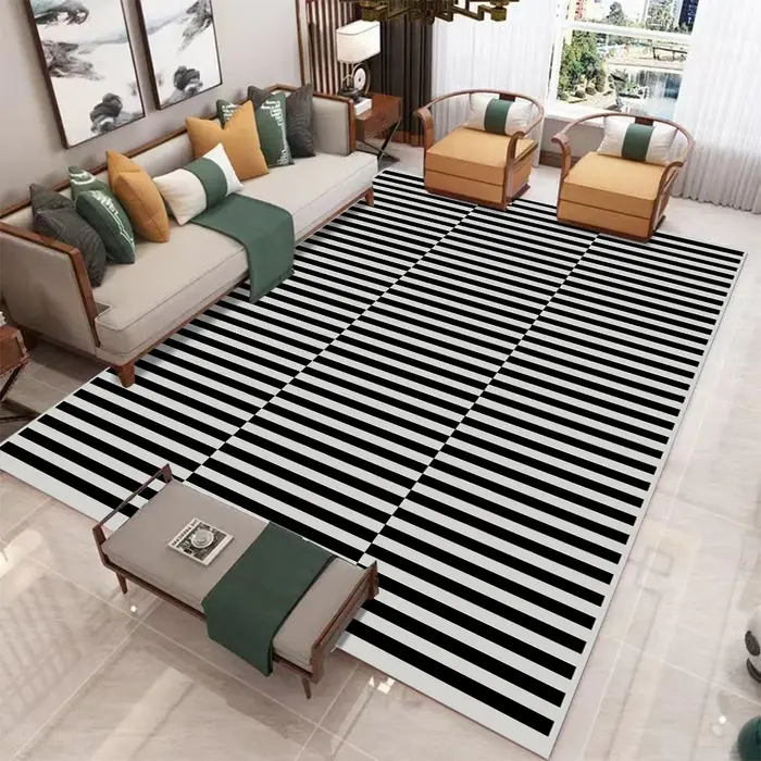 Tapis minimaliste moderne pour salon, motif géométrique, pour usage domestique, canapé, salle d'étud