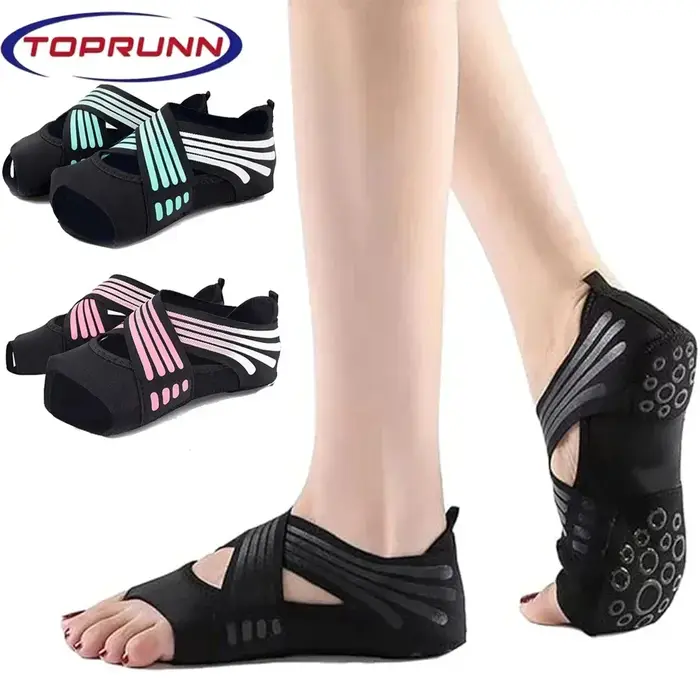 1 paire de chaussures de yoga antidérapantes professionnelles