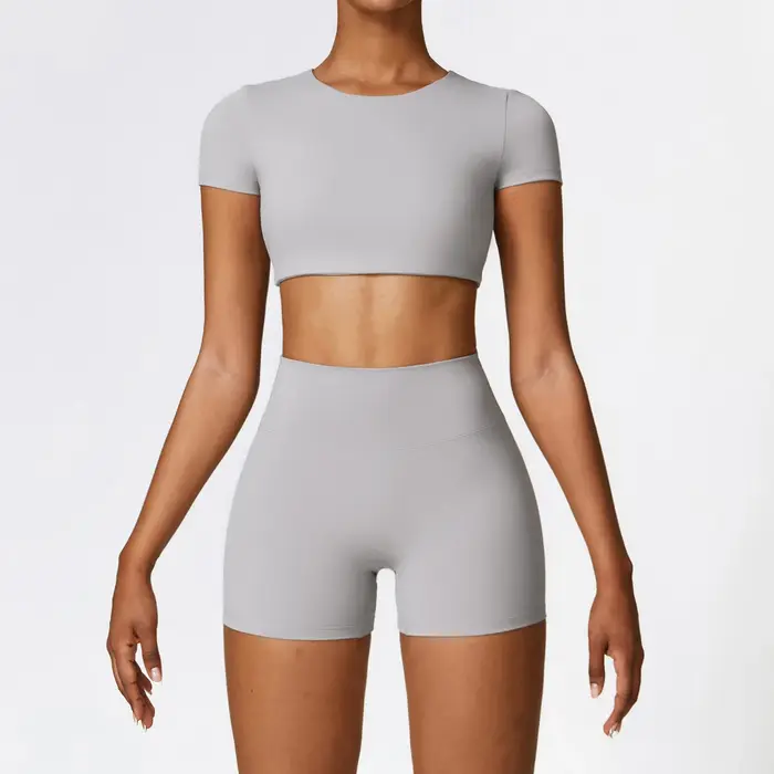 2 pièces ensemble de Yoga femmes vêtements de sport Fitness ensemble d'entraînement vêtements de spo