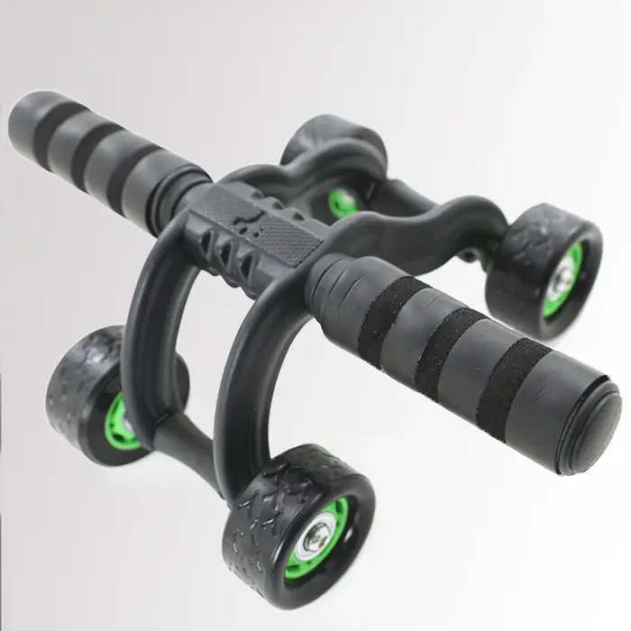Roue abdominale à rebond automatique avec poignée ergonomique