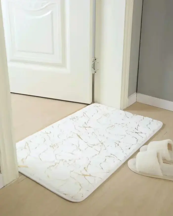 Tapis de bain lavable et antidérapant absorbant pour baignoire