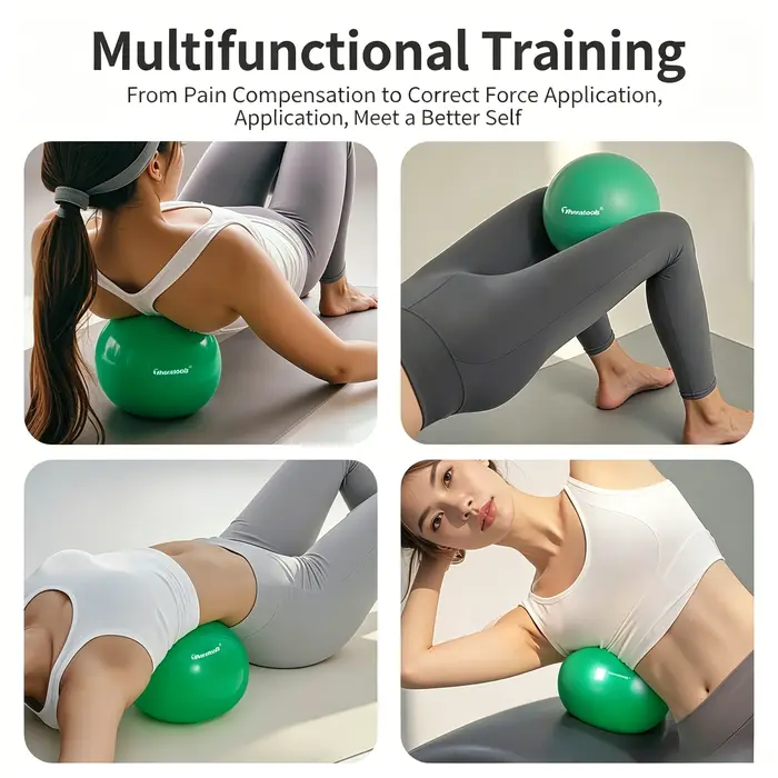 Petit ballon vert de Pilates pour la pression abdominale
