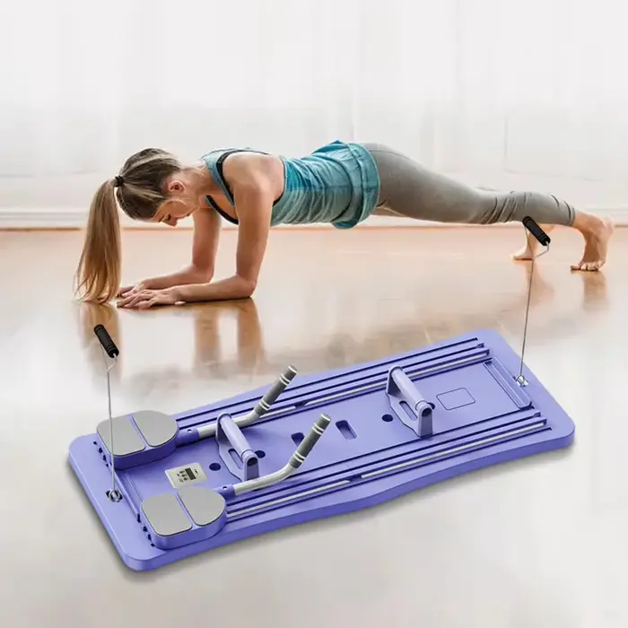 Ensemble de planche de Pilates pliable multi-usage, équipement de Pilates, rouleau abdominal pour exercices abdominaux à domicile