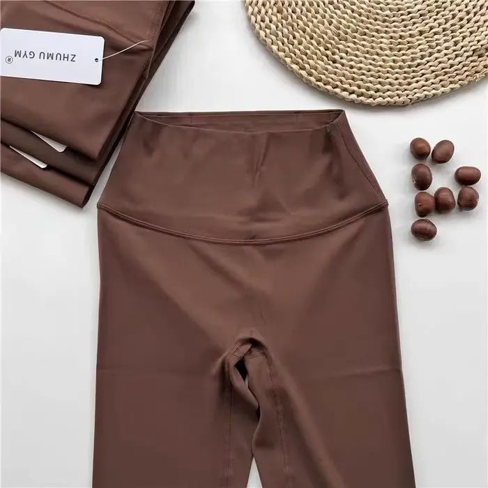 Leggings de sport pour femmes, sans couture, taille haute, élastiques, solides, leggings de yoga, jo