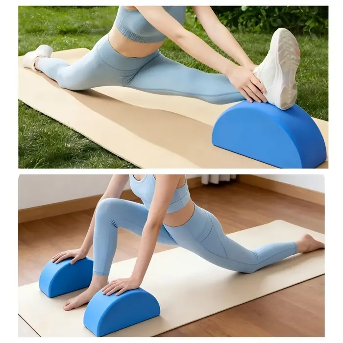 Bloc de yoga antidérapant demi-rond (1 ou 2 pièces)