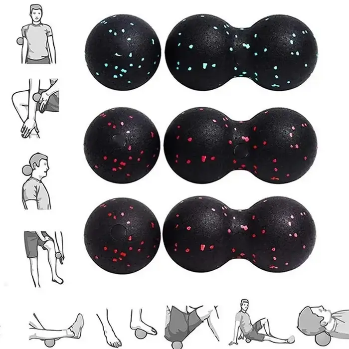 Boules de Yoga cacahuètes, Massage corporel, combinaison de Fascia, bloc de mousse, haute densité, R