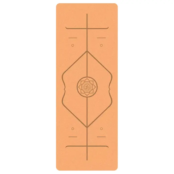 Tapis de yoga simple/double couleur Tapis d'exercice de fitness écologique