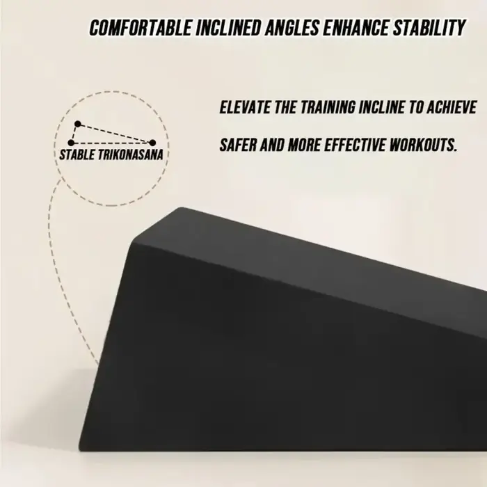 1 paire de blocs de Yoga triangulaires de récupération de jambes réglables, conception inclinée, entraînement de stabilité, étirement des mollets