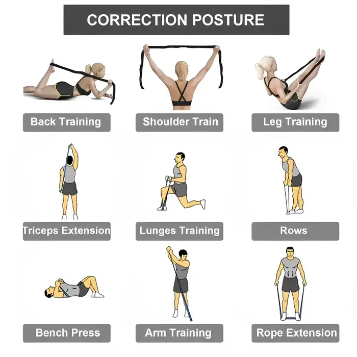 Ceinture d'étirement de Yoga