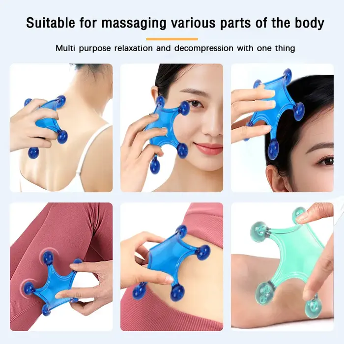 Outils de Massage à Point de pression de déclenchement d'auto-masseur outils de massage à main, tissus profonds du dos, acupression douce à 5 boules