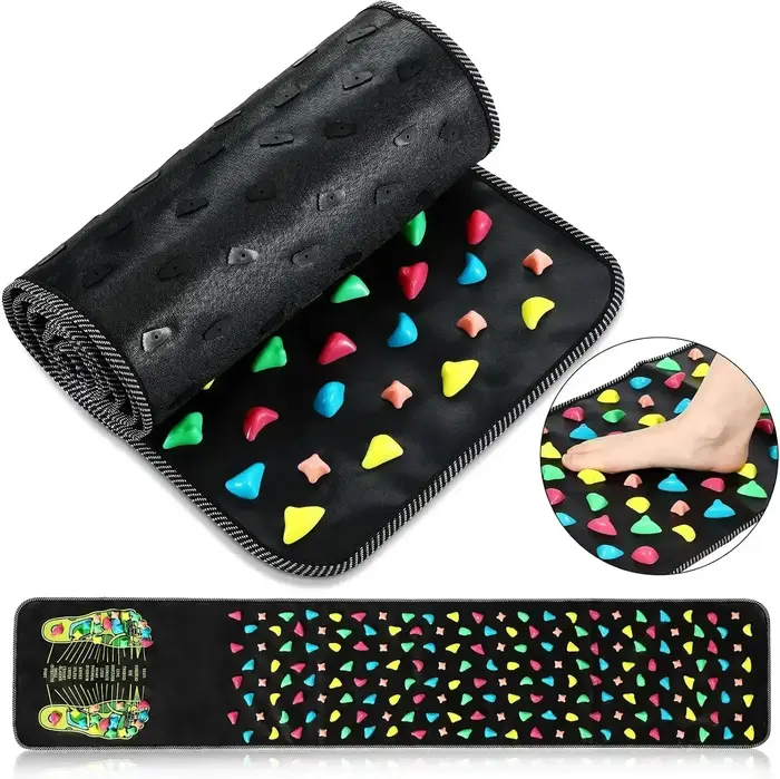 Tapis de Massage des pieds haut de gamme avec plaque de pression des doigts et chemin pavé simulé pour apaiser